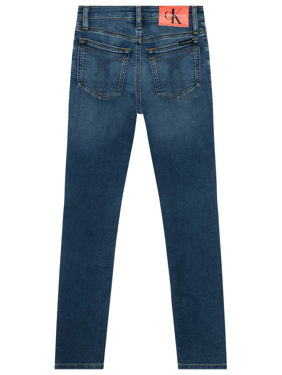 Calvin Klein  - Girls -  Skinny Athletic Fast Blue Jeans - Image 5