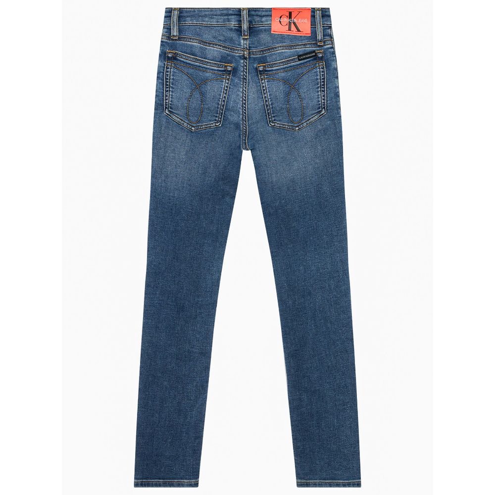 Calvin Klein  - Girls -  Skinny Athletic Fast Blue Jeans - Image 6