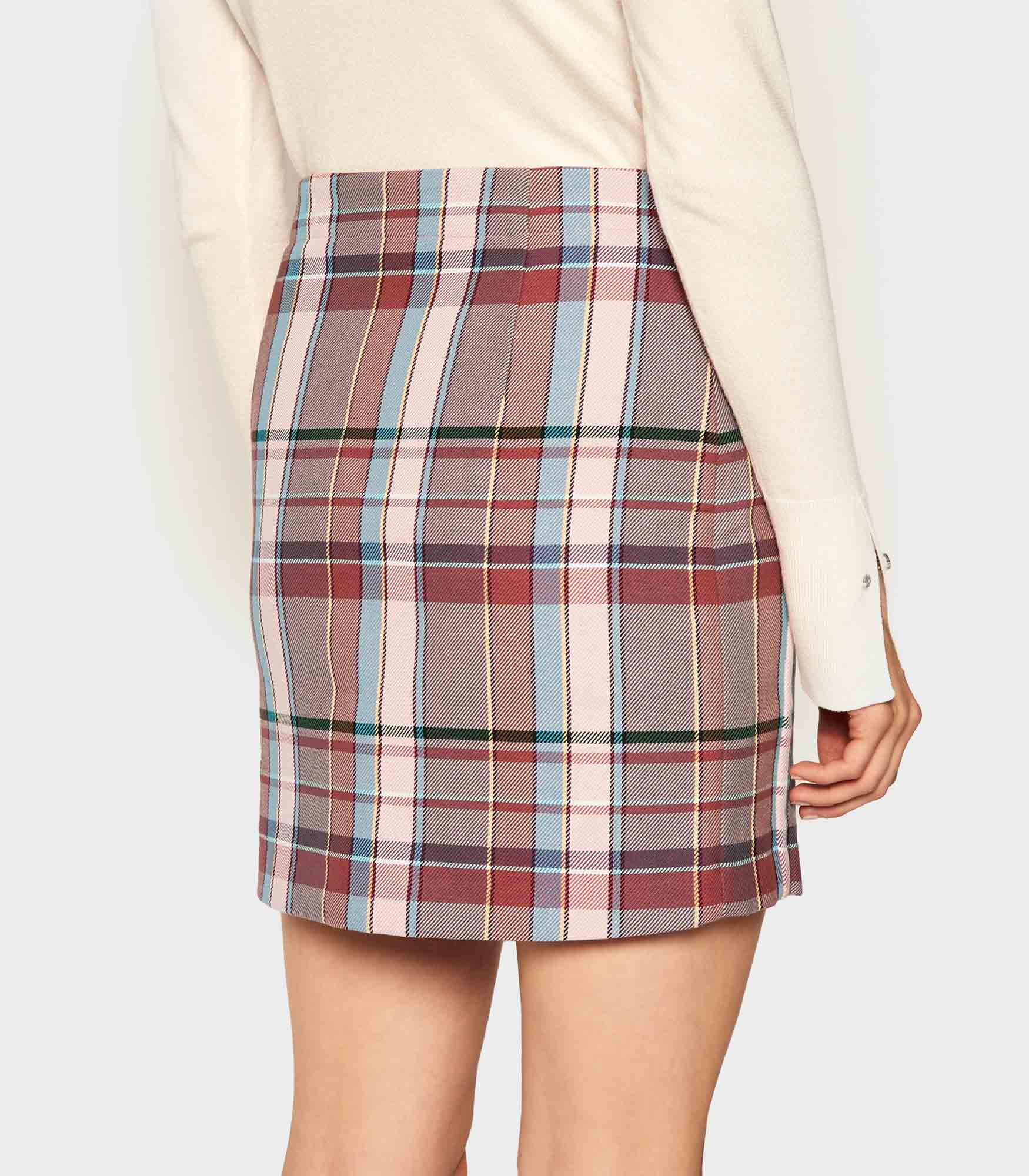 Tommy Hilfiger - Women's  Cotton Blend Check Mini Skirt - Image 4