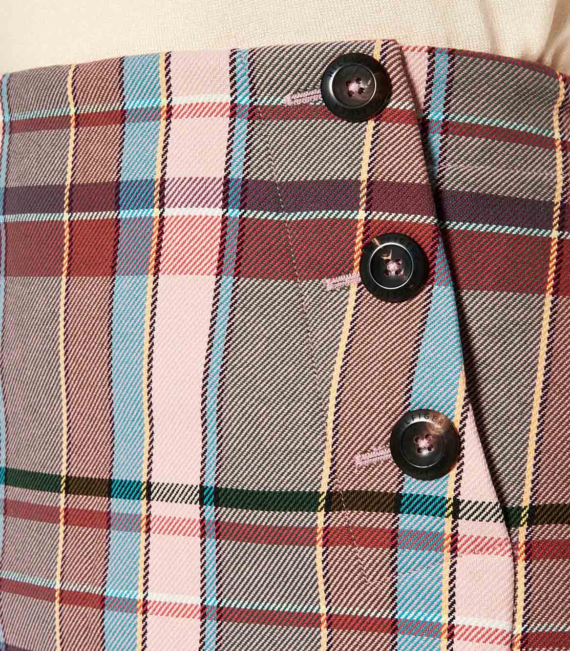 Tommy Hilfiger - Women's  Cotton Blend Check Mini Skirt - Image 5