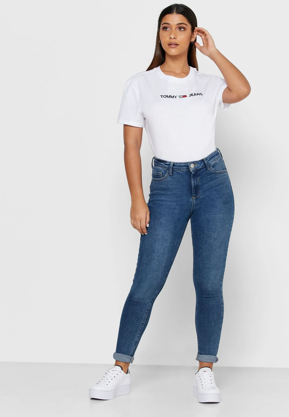 Tommy Hilfiger Jeans - Tjw Modern Linear Logo Tee , Style Dw0dw08615 - Image 4