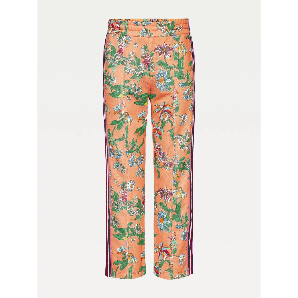Tommy hilfiger  - Girls -  floral tape track pants - Image 2