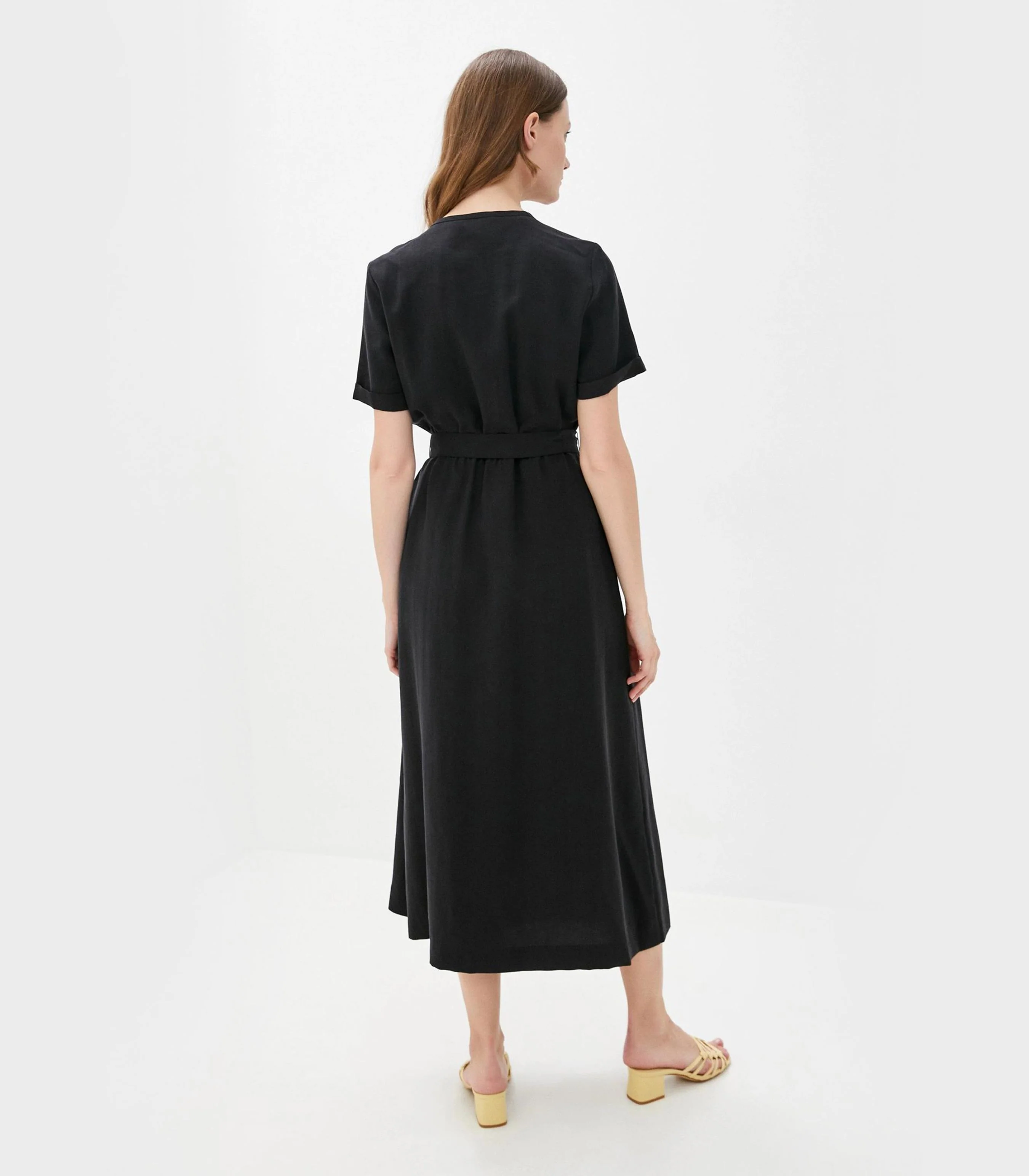 Tommy Hilfiger - Short Sleeve Belted Midi Dress - Image 2
