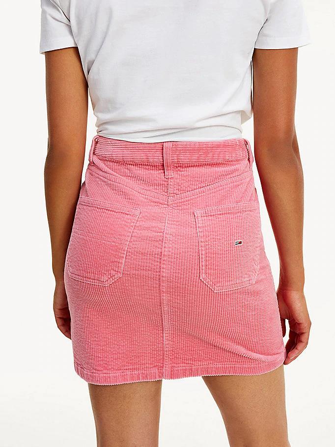 Tommy Hilfiger Jeans - cord button thru skirt - women - Image 4