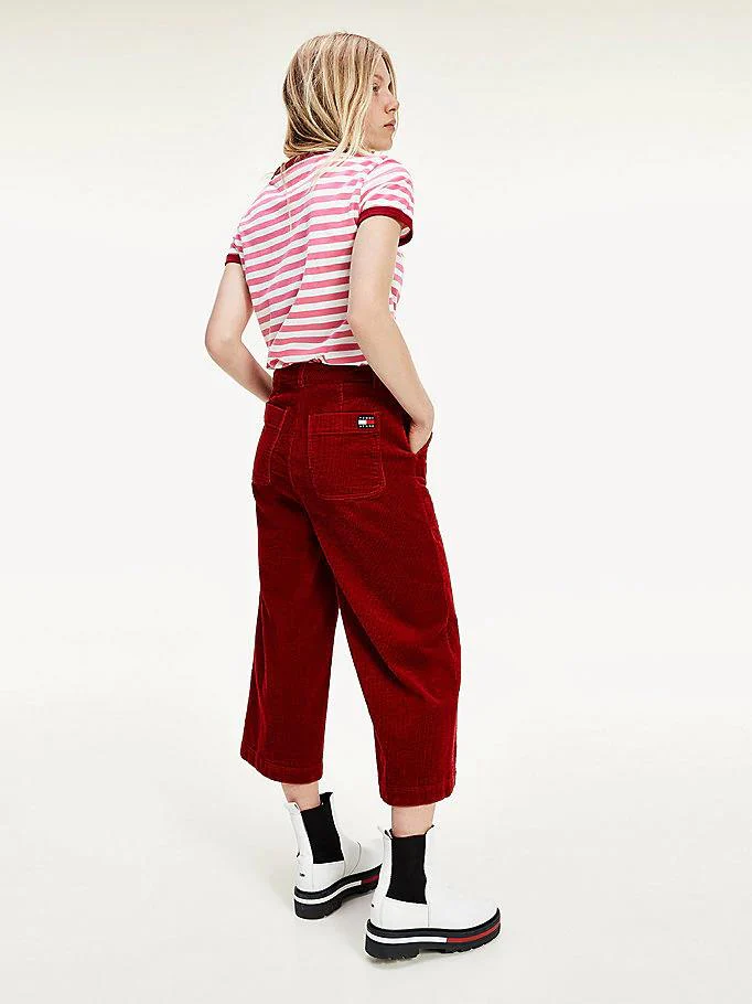 Tommy Hilfiger Jeans - wide leg corduroy trousers - women - Image 3