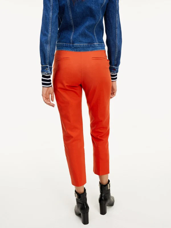 Tommy hilfiger - slub cotton slim pant - women - Image 11