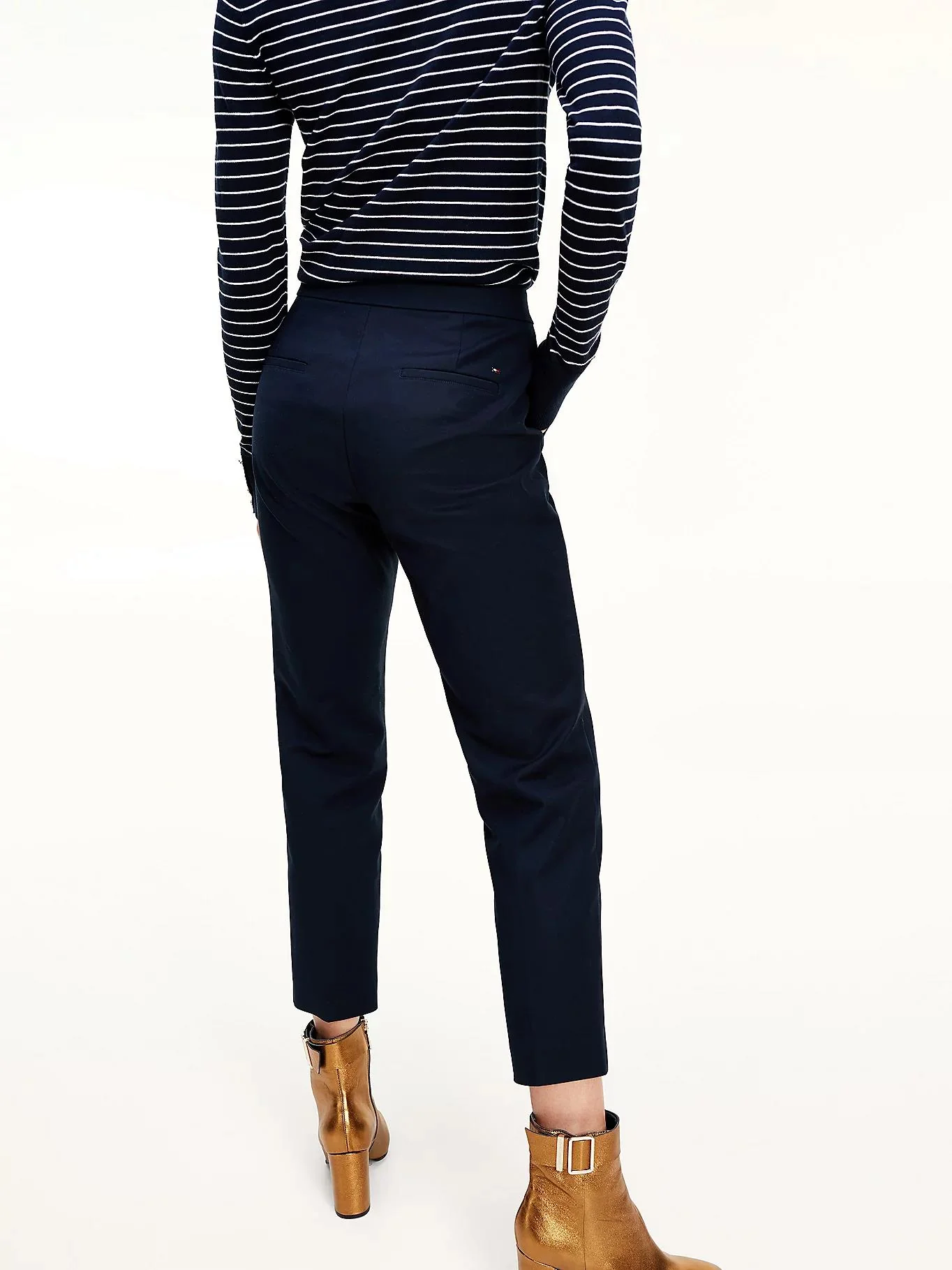 Tommy hilfiger - slub cotton slim pant - women - Image 3