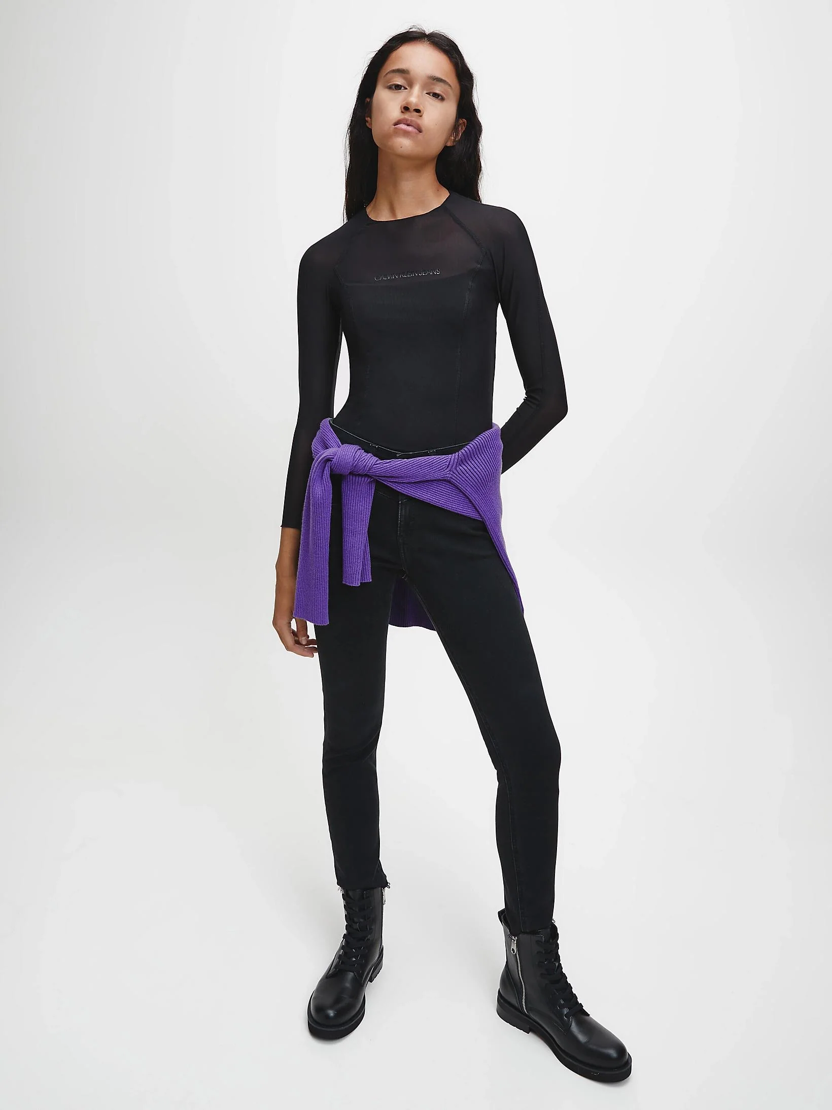 Calvin Klein Jeans - Bodycon Mesh Top - Image 2