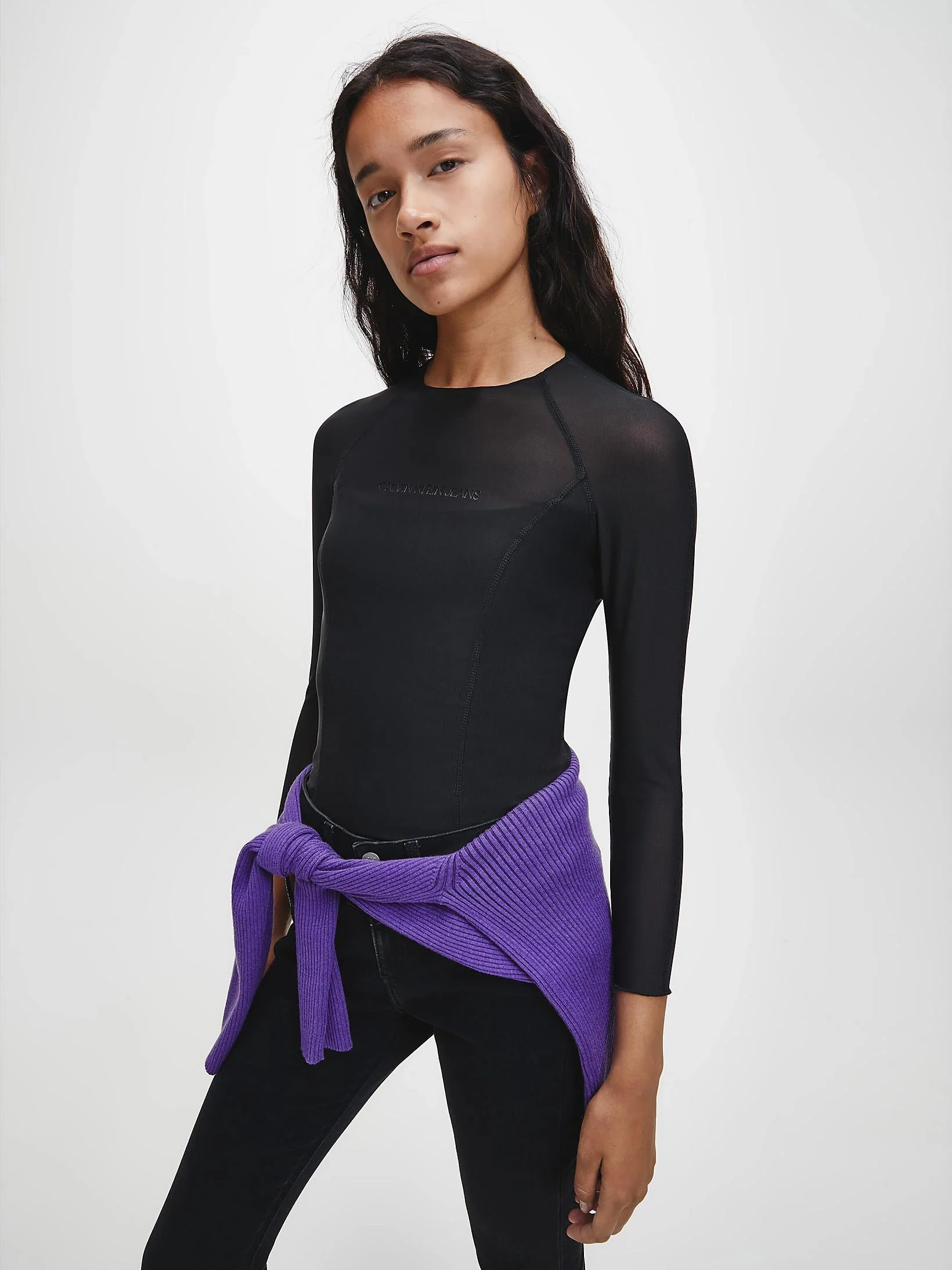 Calvin Klein Jeans - Bodycon Mesh Top - Image 4