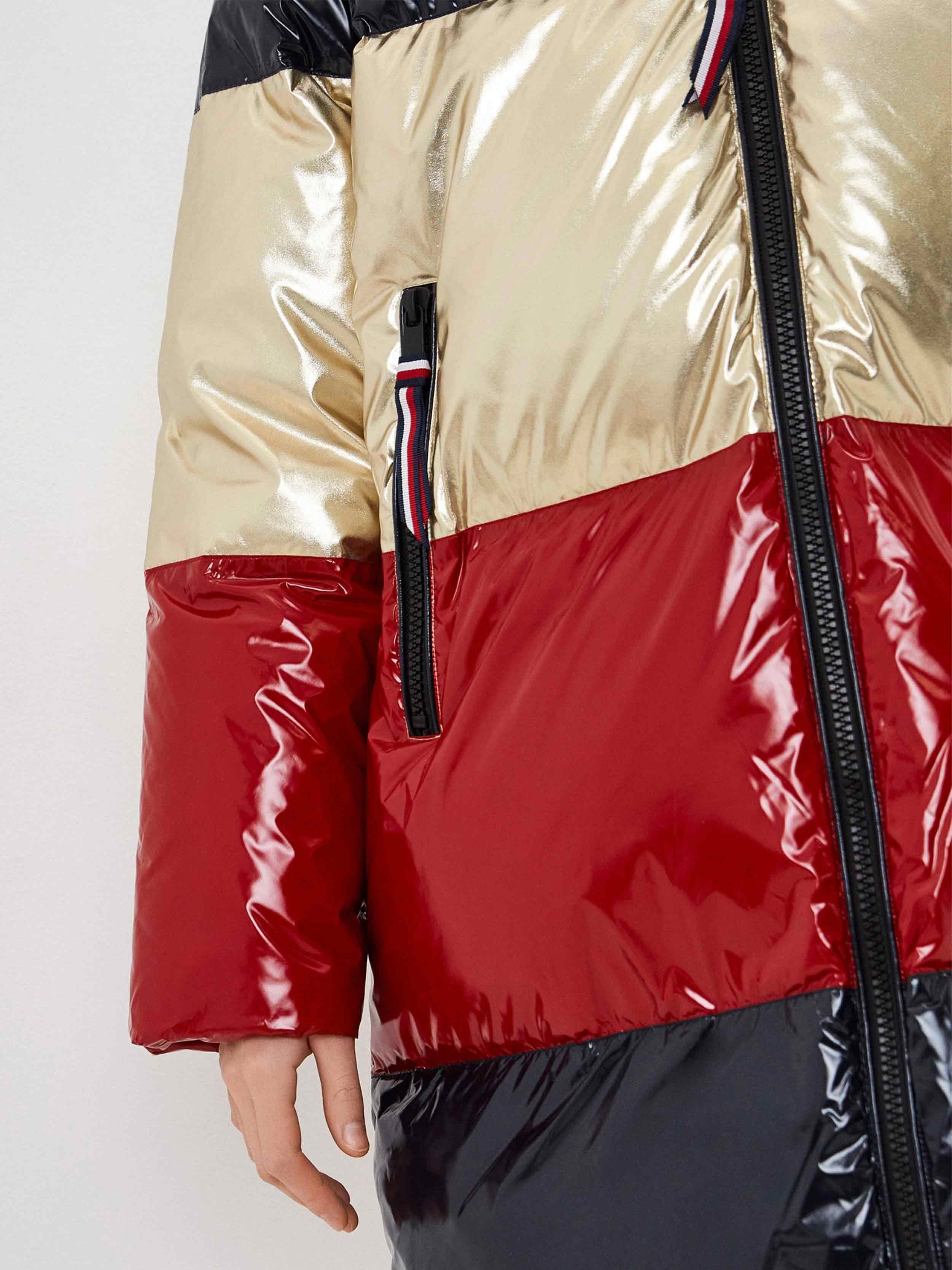 Tommy Hilfiger - Women's Colorblock Down Maxi Jacket Loose Fit - Image 6