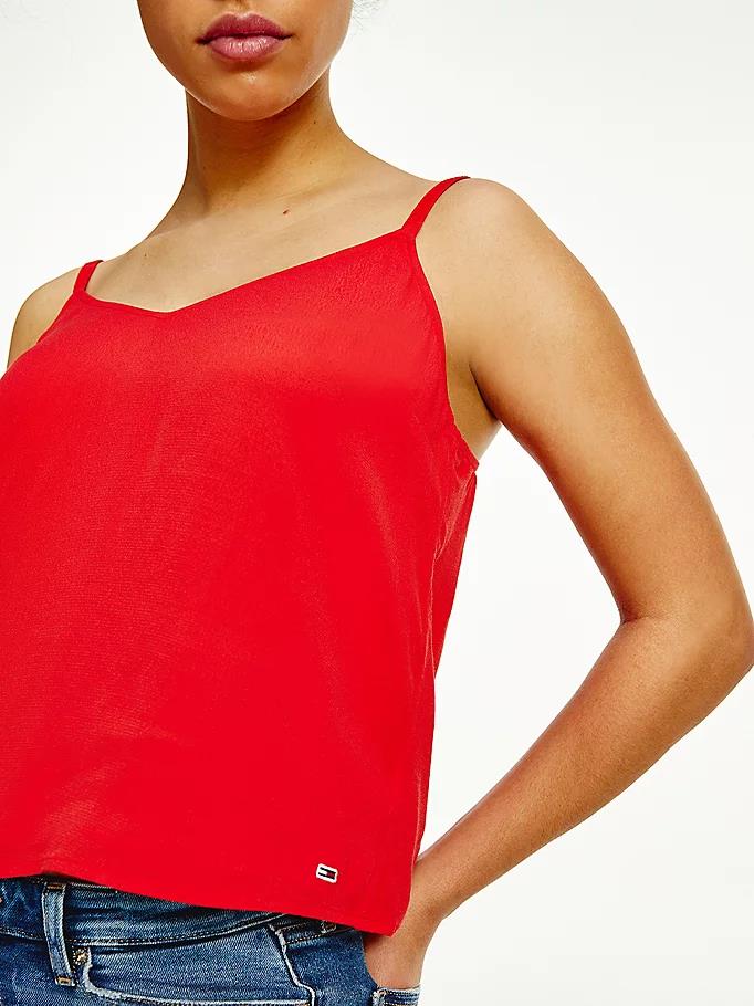 Tommy Hilfiger Jeans - flag bow detail viscose camisole - women - Image 4