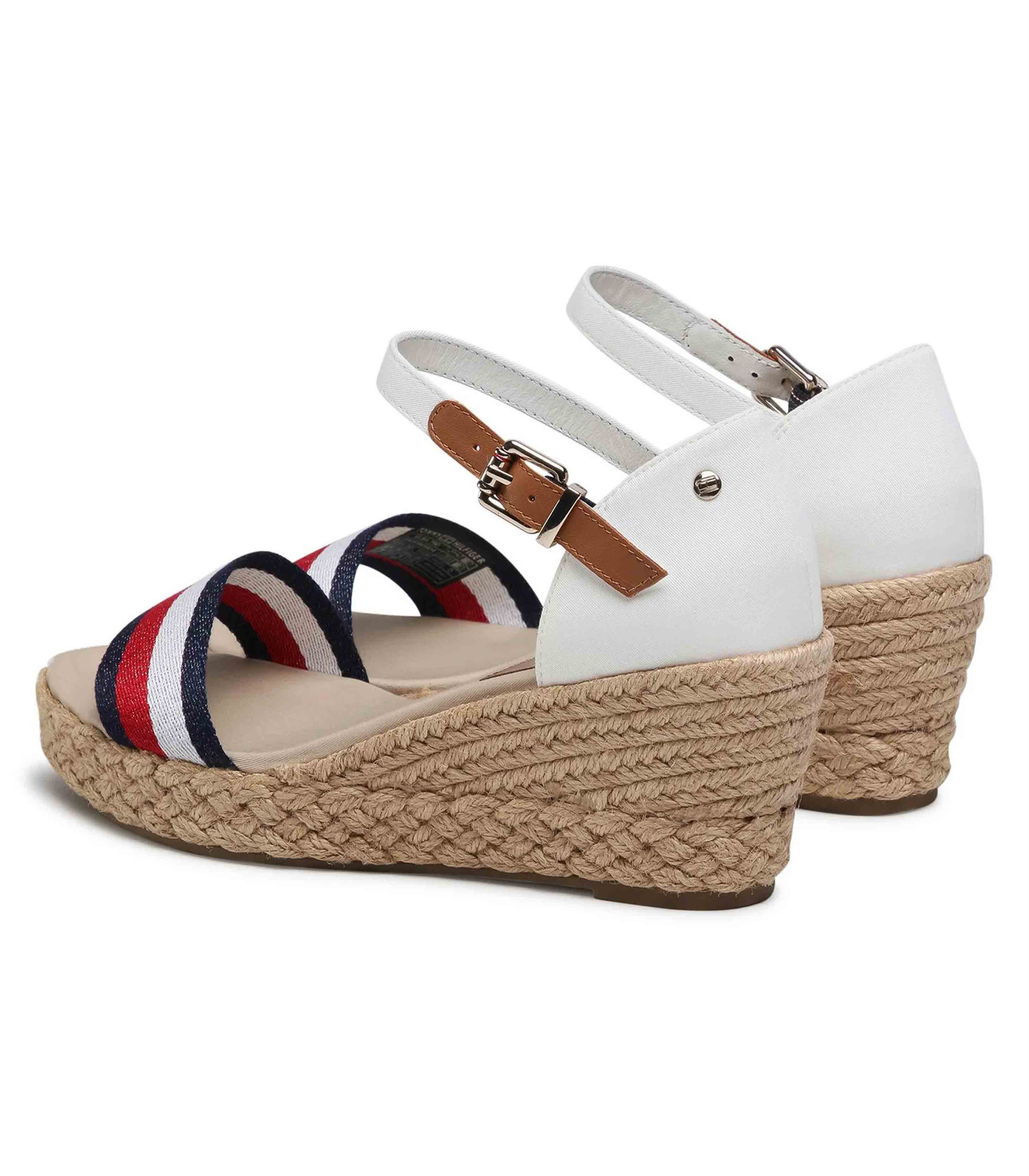 Tommy Hilfiger - Espadrilles Shimmery Ribbon Mid Wedge Sandal - Image 3