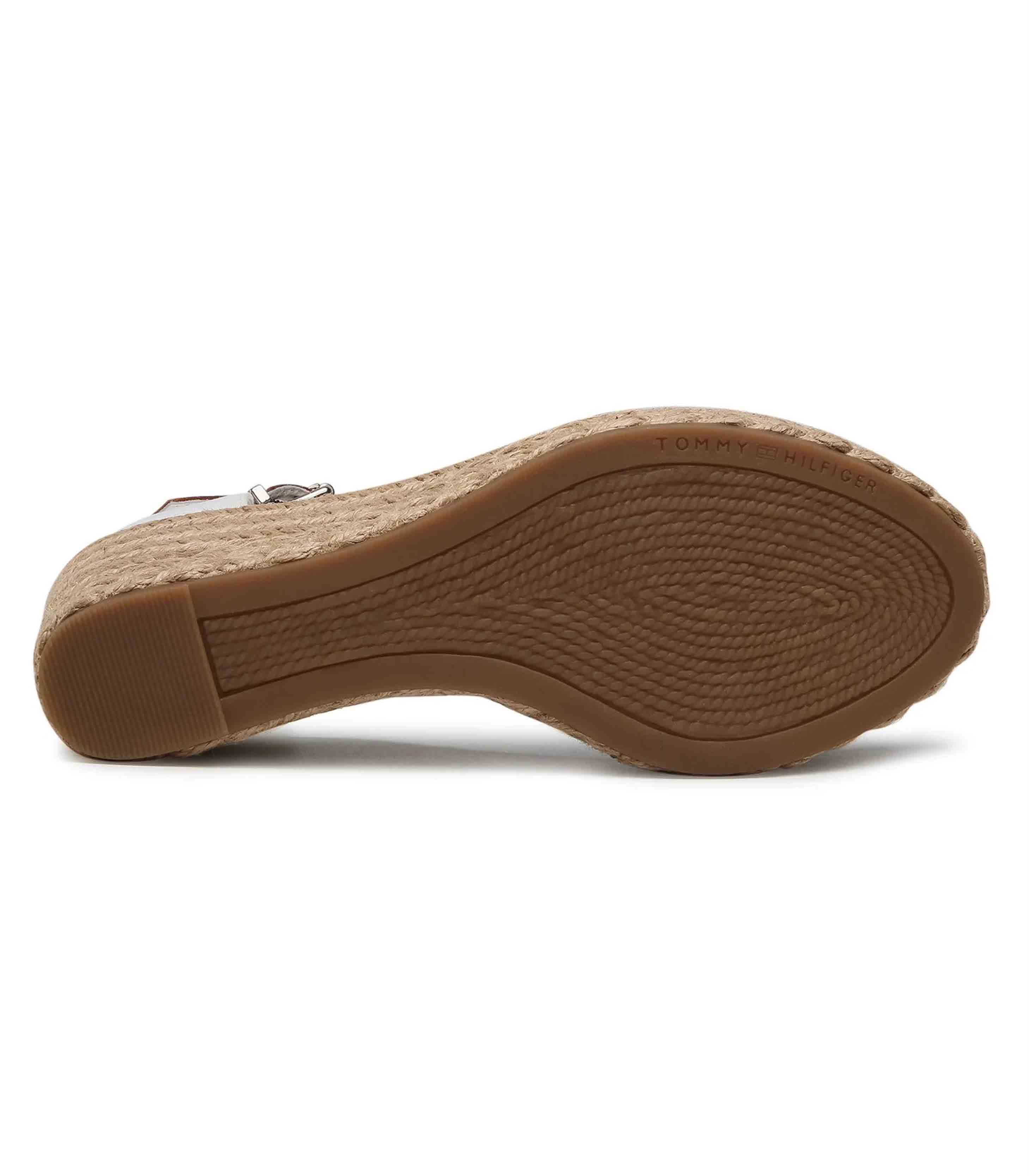 Tommy Hilfiger - Espadrilles Shimmery Ribbon Mid Wedge Sandal - Image 4