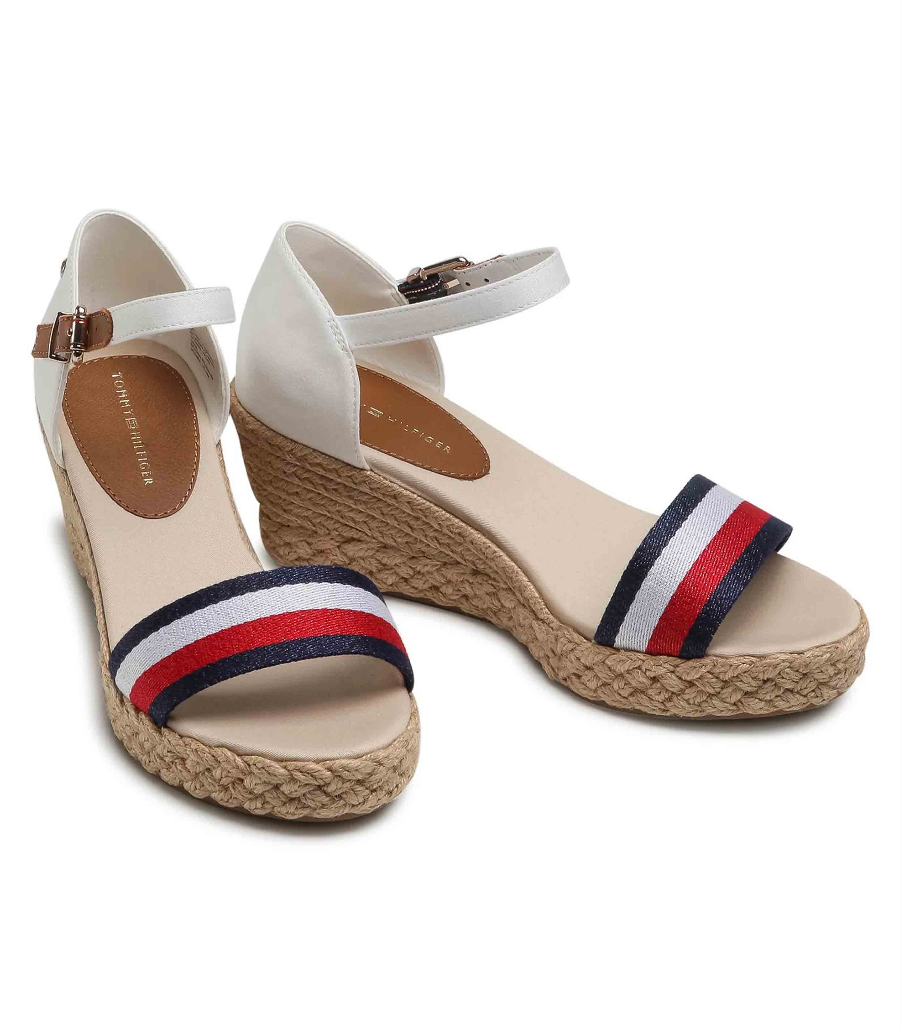 Tommy Hilfiger - Espadrilles Shimmery Ribbon Mid Wedge Sandal - Image 5