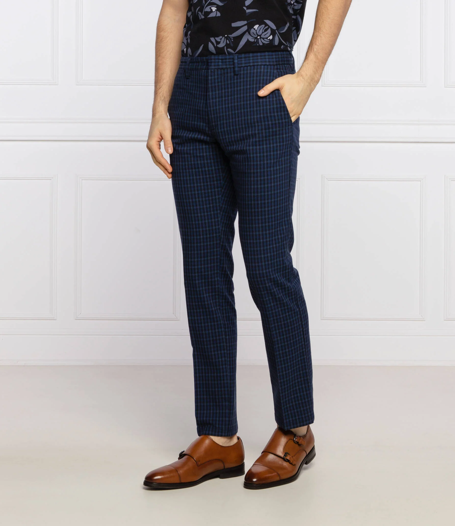 Tommy Hilfiger - Men's Denton Straight Gingham Trousers - Image 3