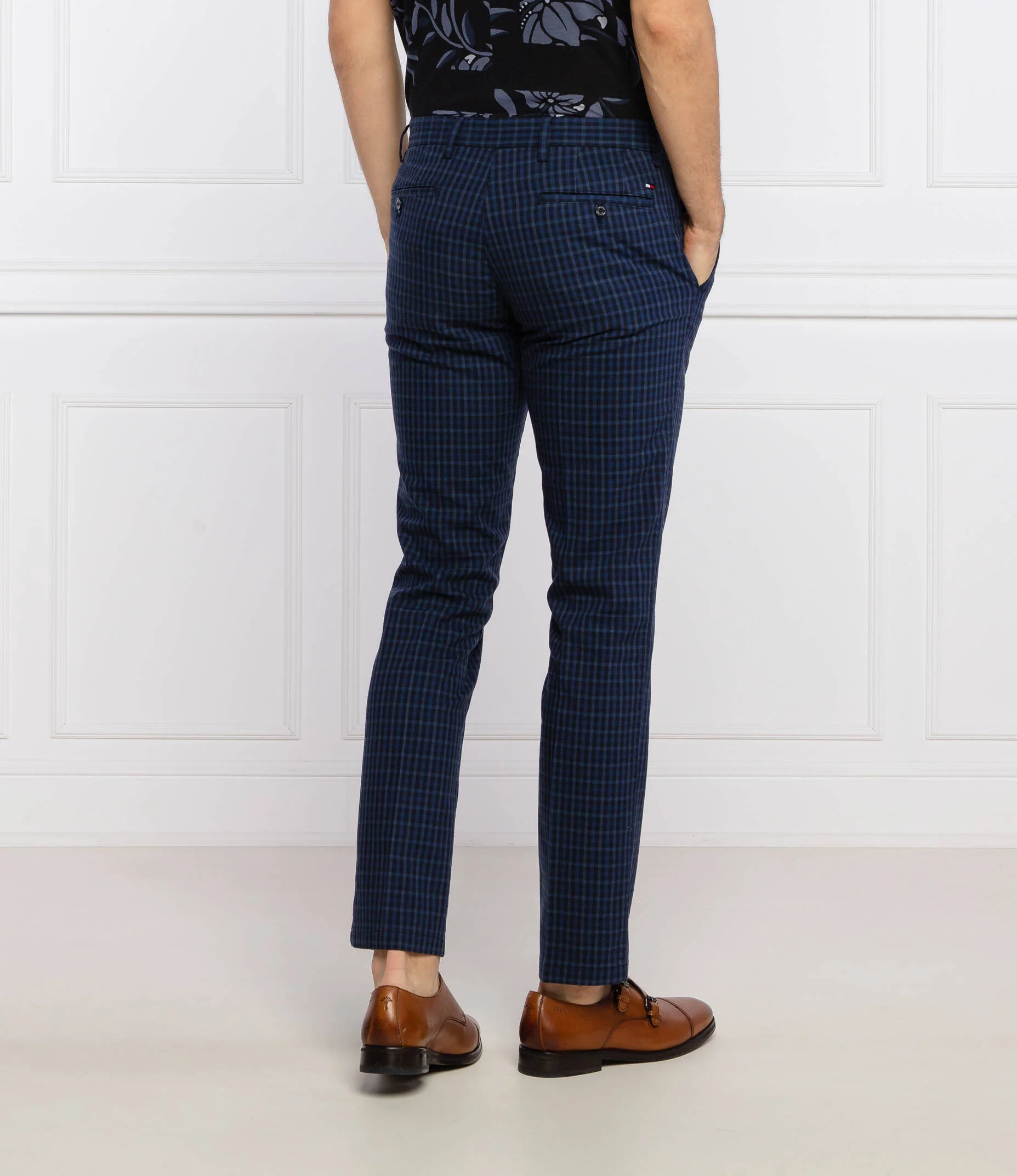 Tommy Hilfiger - Men's Denton Straight Gingham Trousers - Image 4