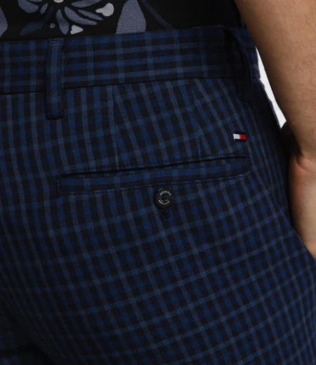 Tommy Hilfiger - Men's Denton Straight Gingham Trousers - Image 5