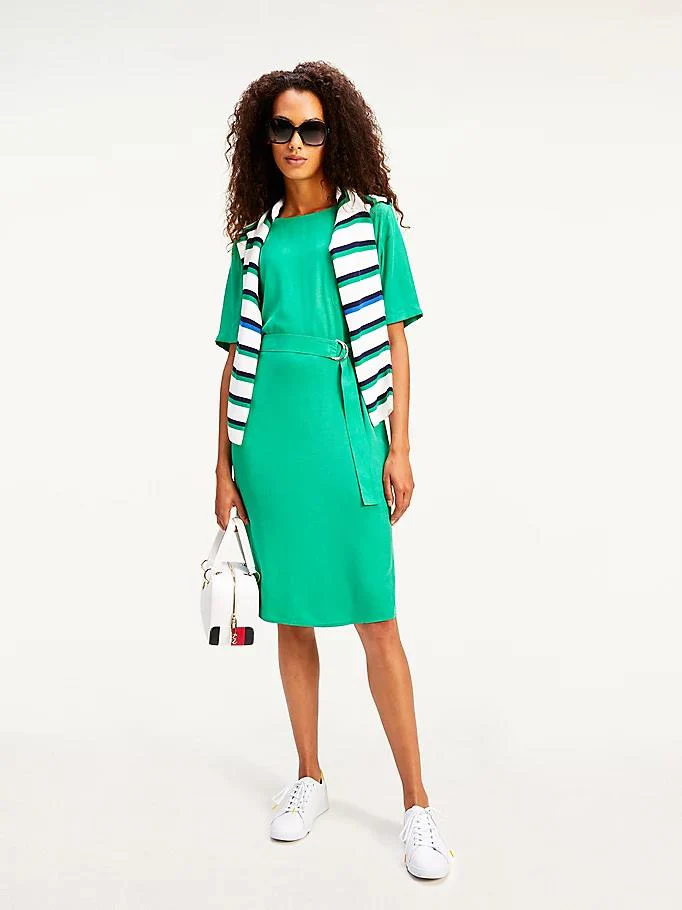 Tommy Hilfiger - Cupro F&F Knee Dress - Image 2