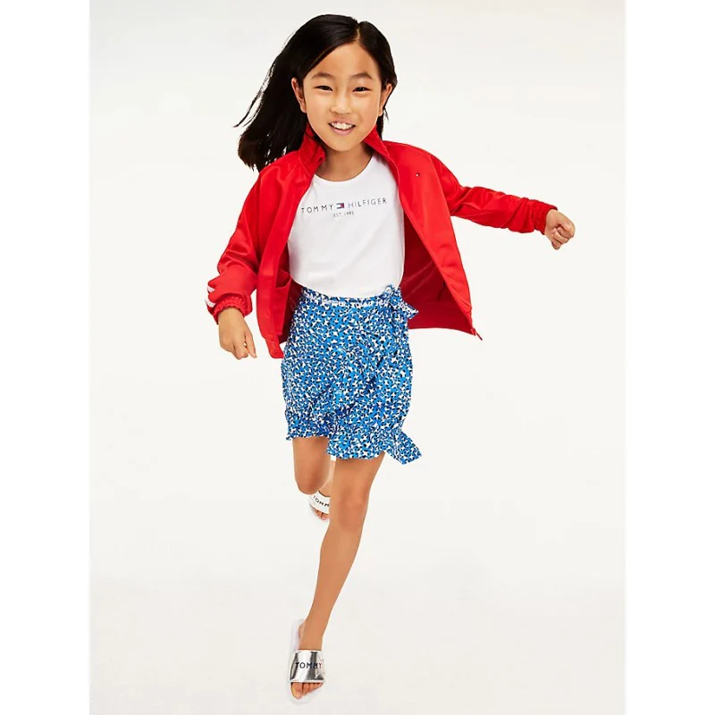 Tommy Hilfiger - Girls' Allover Leopard Print Wrap Skirt - Image 2