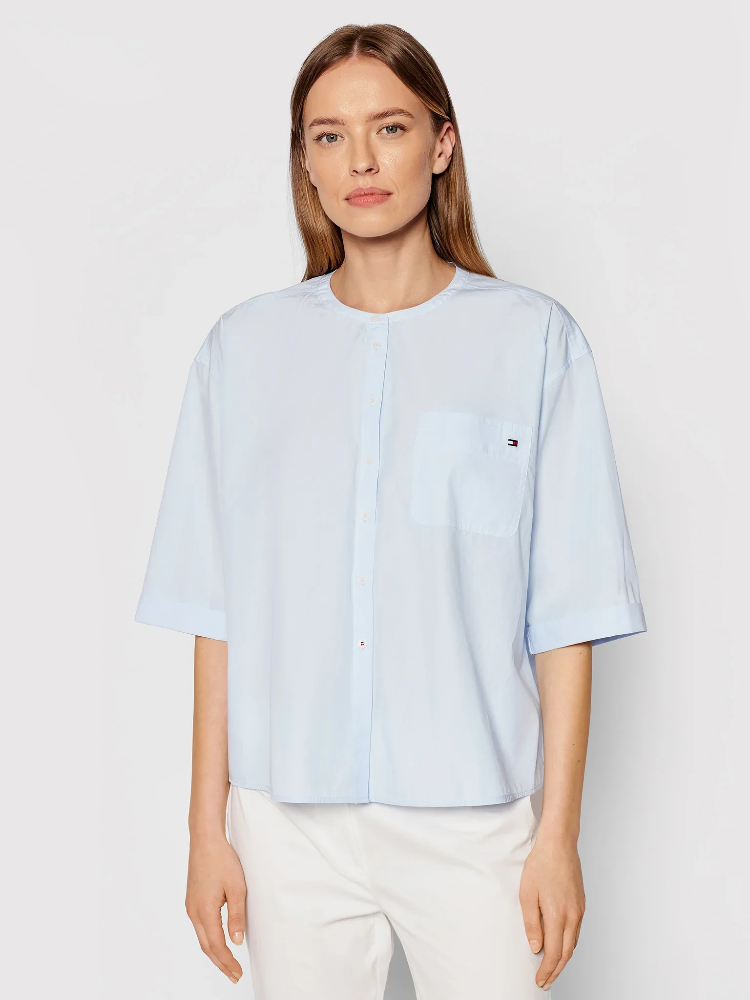 Tommy Hilfiger - Women's Crisp Poplin Relaxed Shirt - Image 3