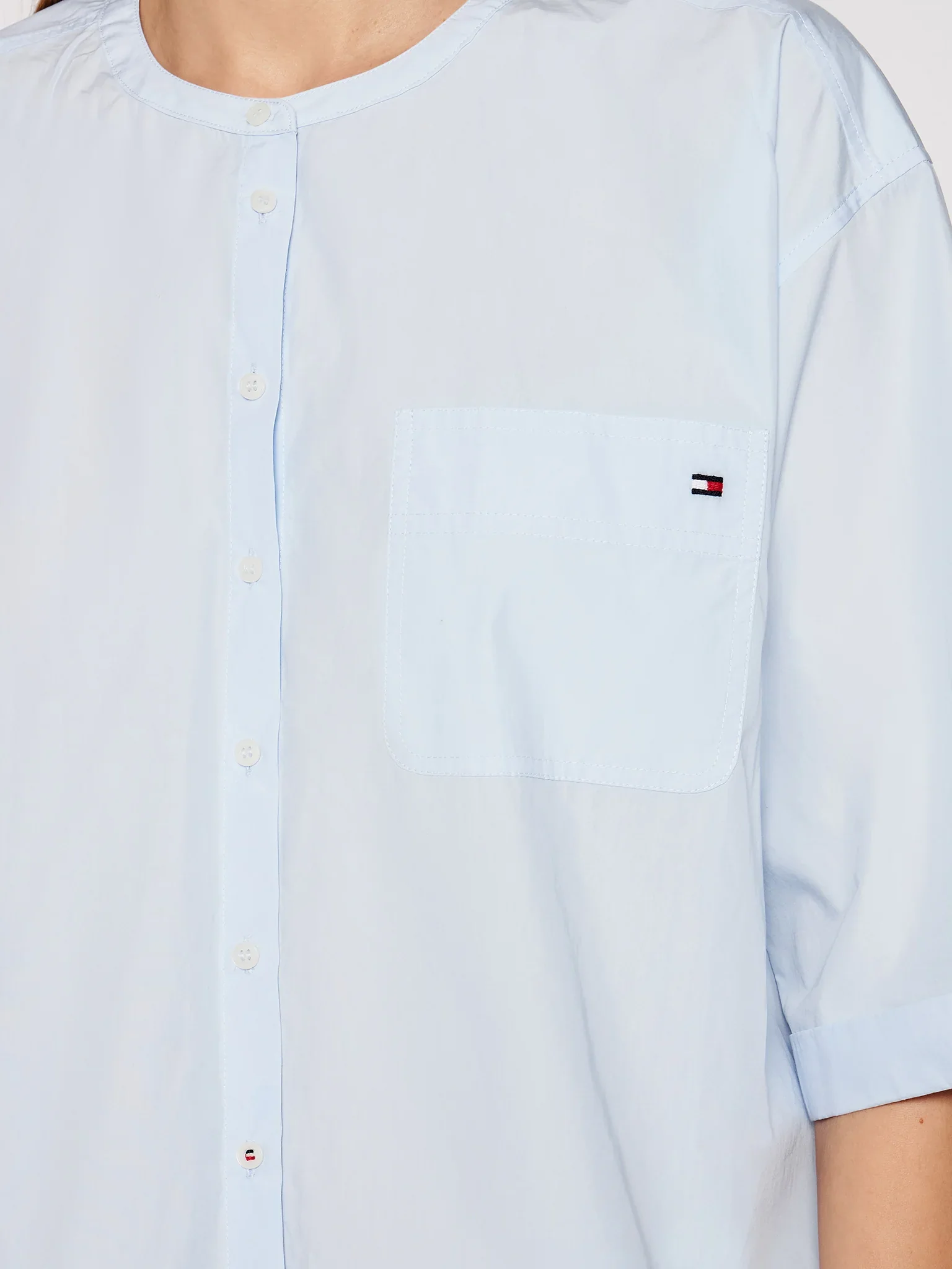 Tommy Hilfiger - Women's Crisp Poplin Relaxed Shirt - Image 5