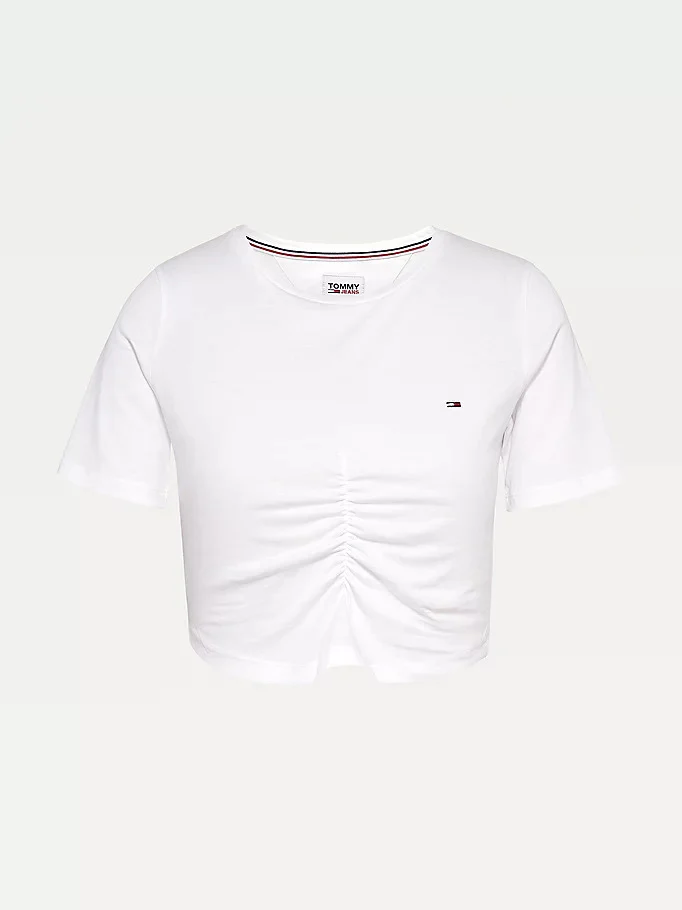 Tommy Hilfiger Jeans - tjw crop ruche top - women - Image 5