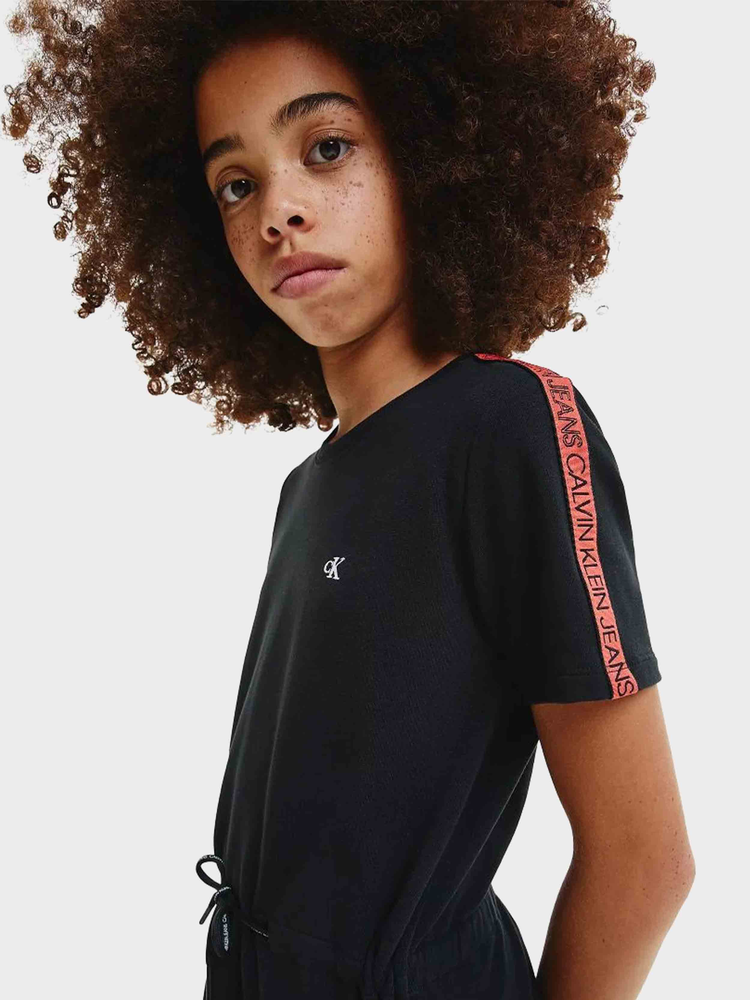 Calvin Klein - Girls' Logo Tape T-Shirt Dress - Image 4