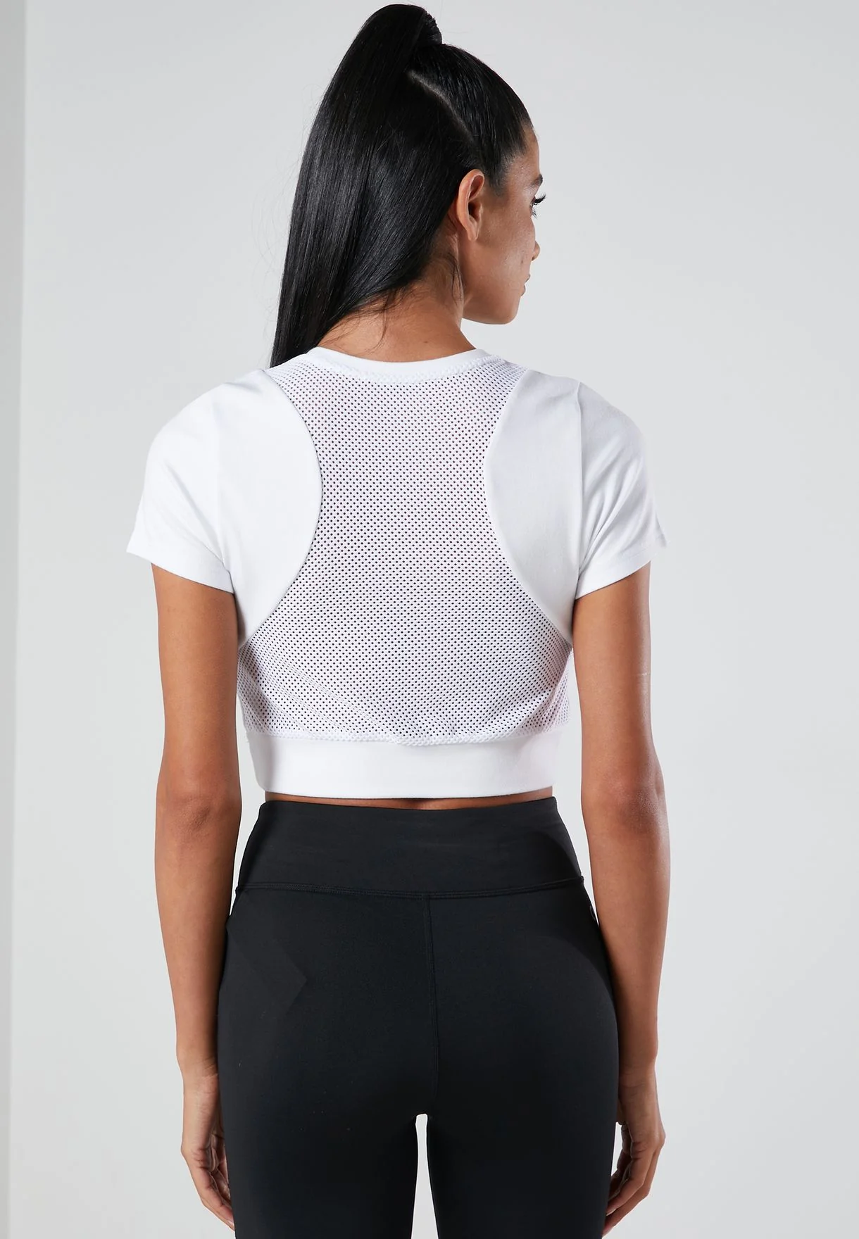 Calvin klein - mesh cropped t-shirt
 - women - Image 3