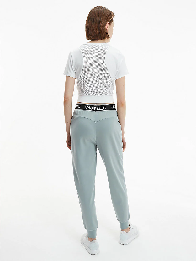 Calvin klein - mesh cropped t-shirt
 - women - Image 5