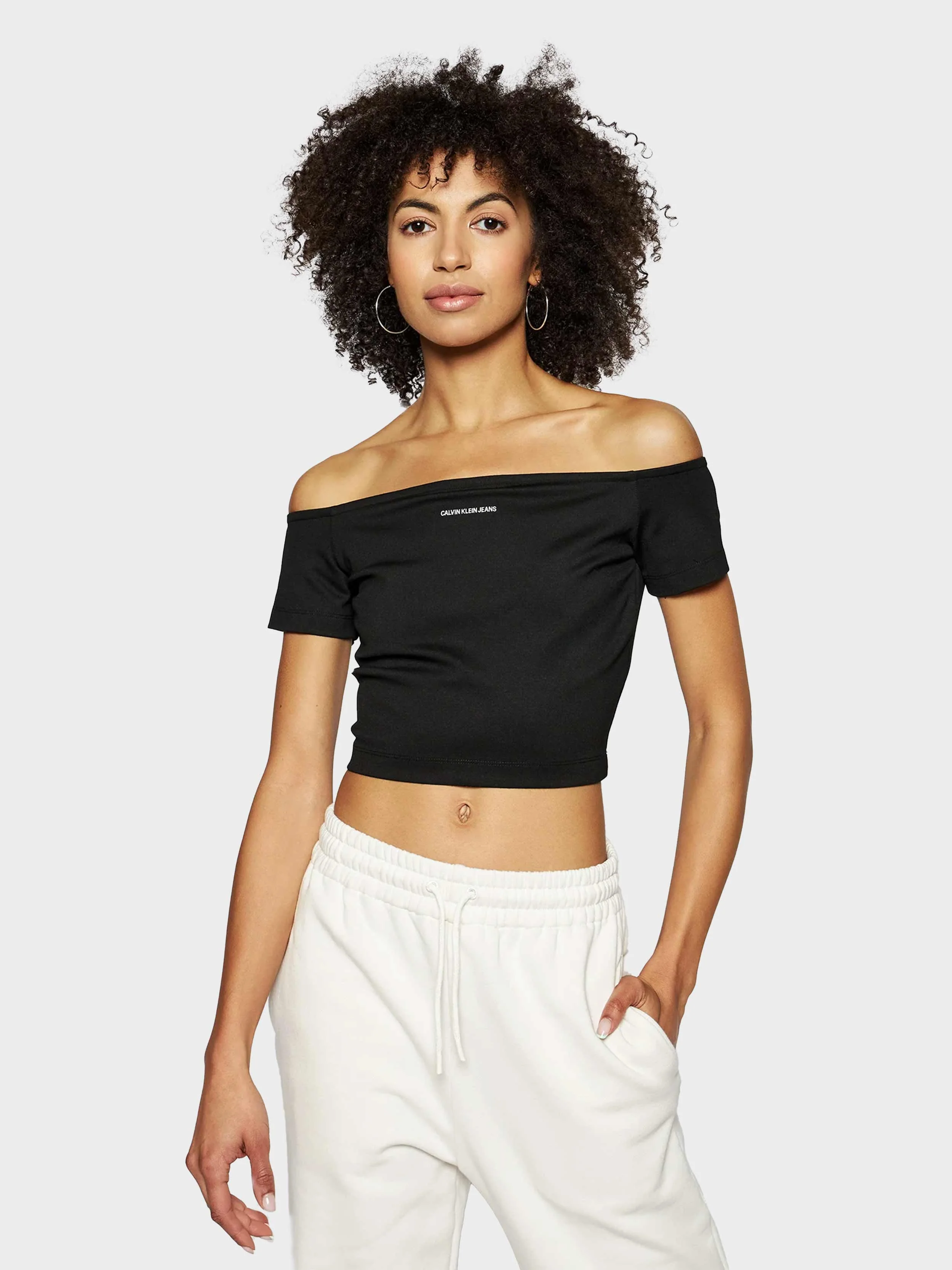Calvin Klein Jeans - Milano Jersey Off - Shoulder Top - Image 3