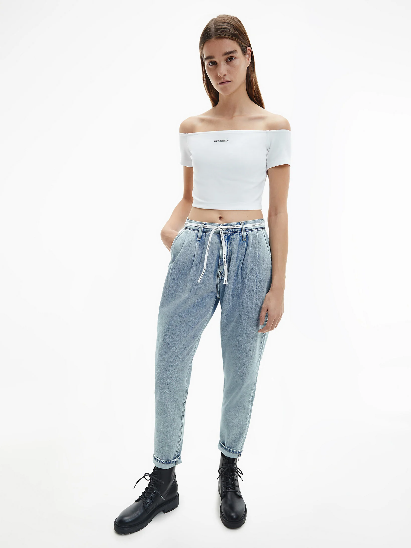 Calvin Klein Jeans - Milano Jersey Off - Shoulder Top - Image 7