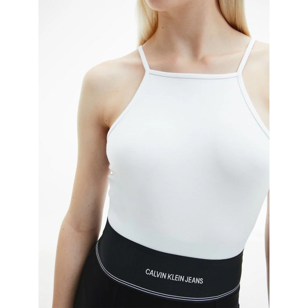 Calvin Klein Jeans - milano jersey cropped top - women - Image 4