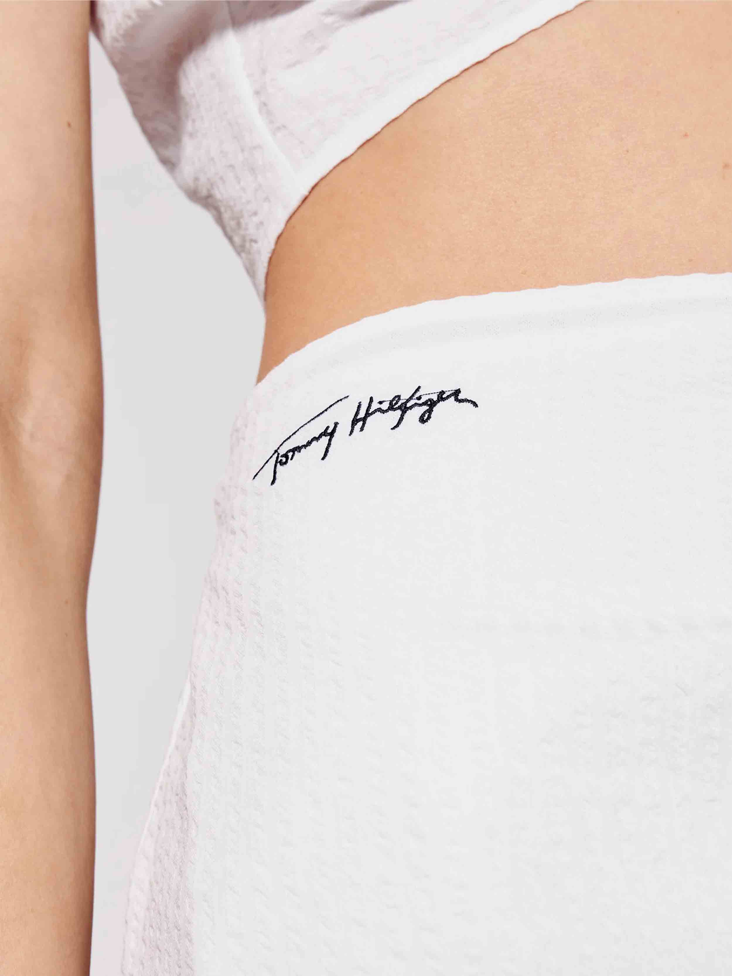 Tommy Hilfiger - Women's Cotton Seersucker Signature Mini Skirt - Image 5