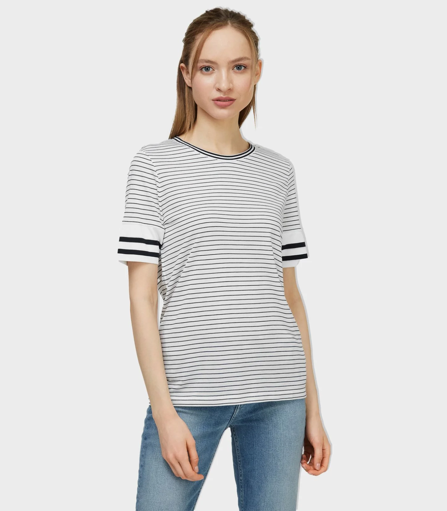 Tommy Hilfiger - Mixed Stripe Crew Neck T-Shirt - Image 3