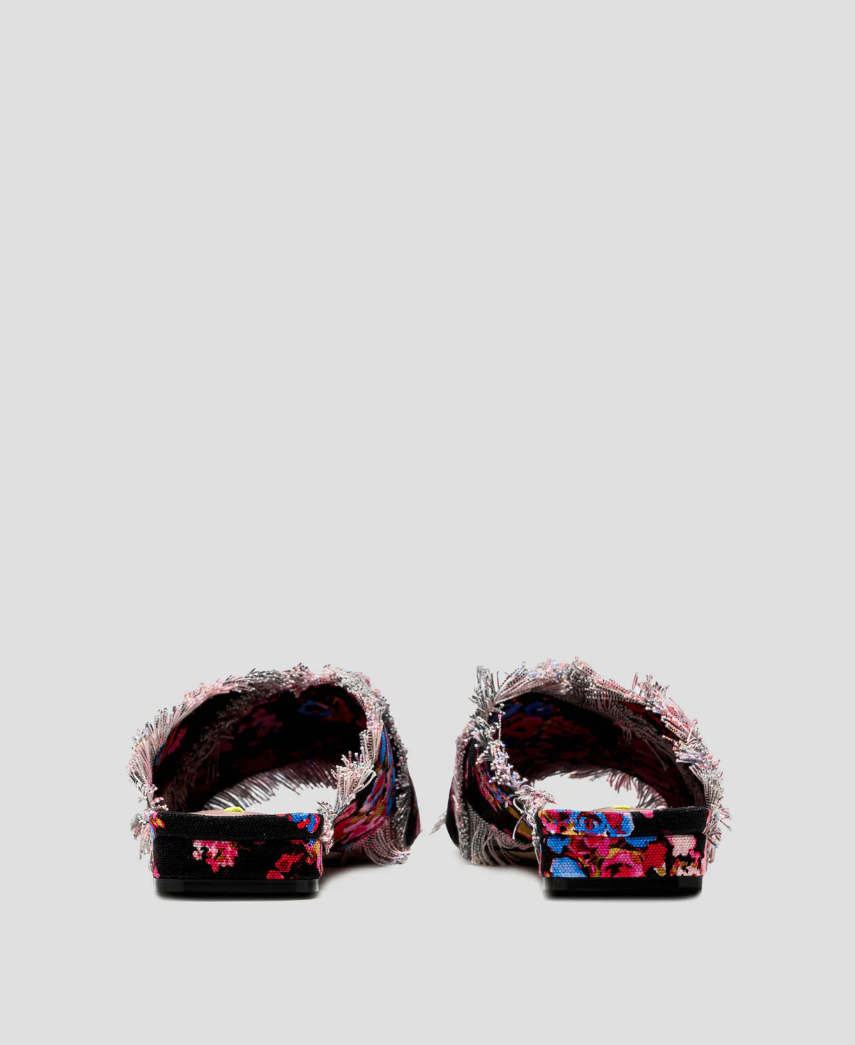 Msgm - Sandals In Floral Print Canvas - Image 2