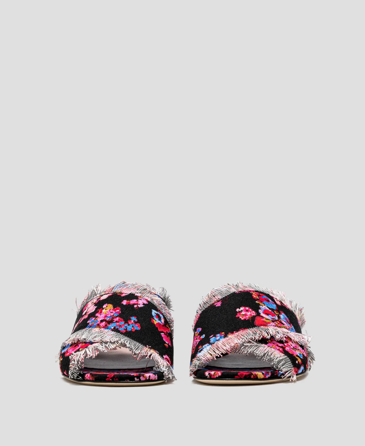 Msgm - Sandals In Floral Print Canvas - Image 4