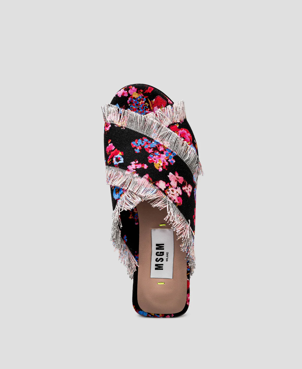 Msgm - Sandals In Floral Print Canvas - Image 5
