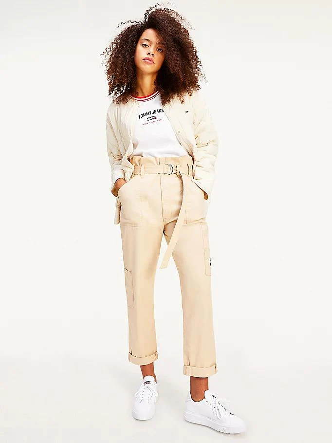Tommy Hilfiger Jeans - paperbag cargo pant regular fit - women - Image 3