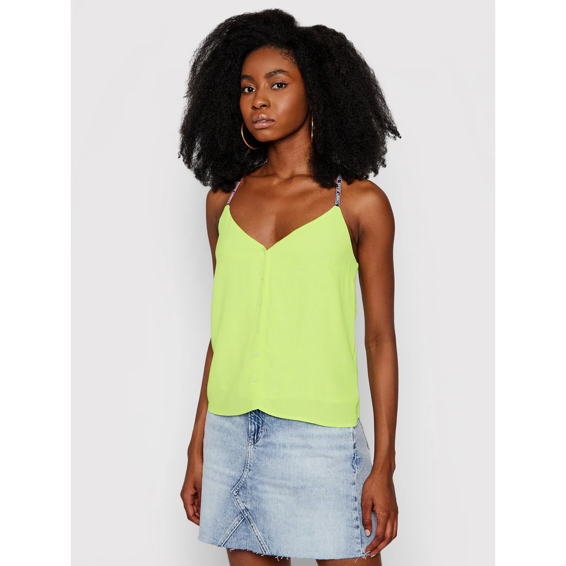Tommy Hilfiger Jeans - repeat logo tape viscose camisole - women - Image 8