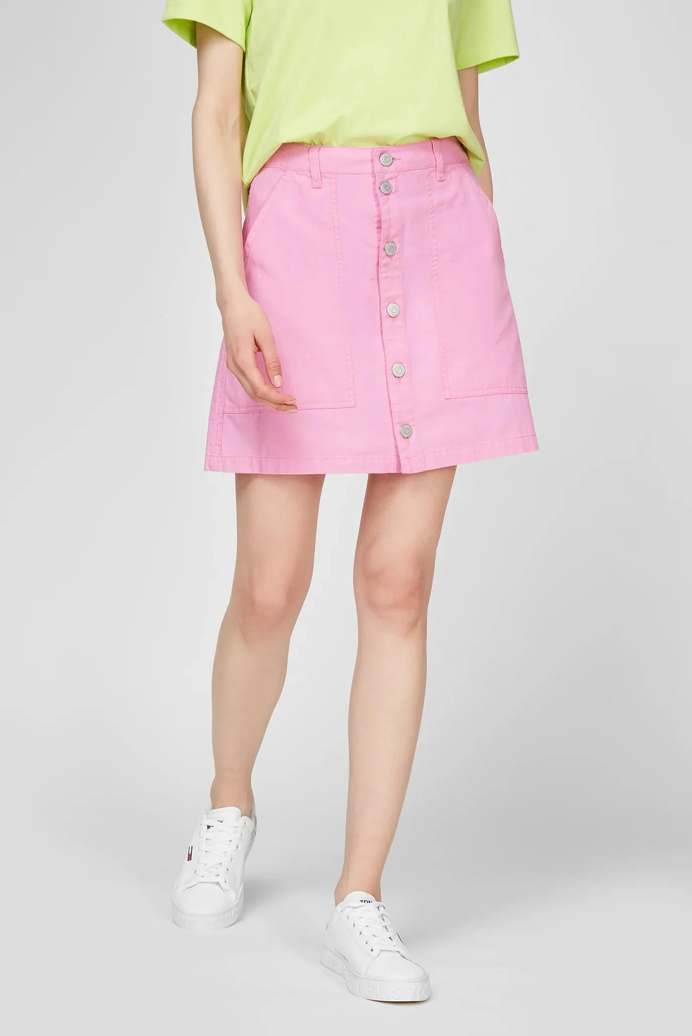 Tommy Hilfiger Jeans - badge button through skirt regular fit - women - Image 2