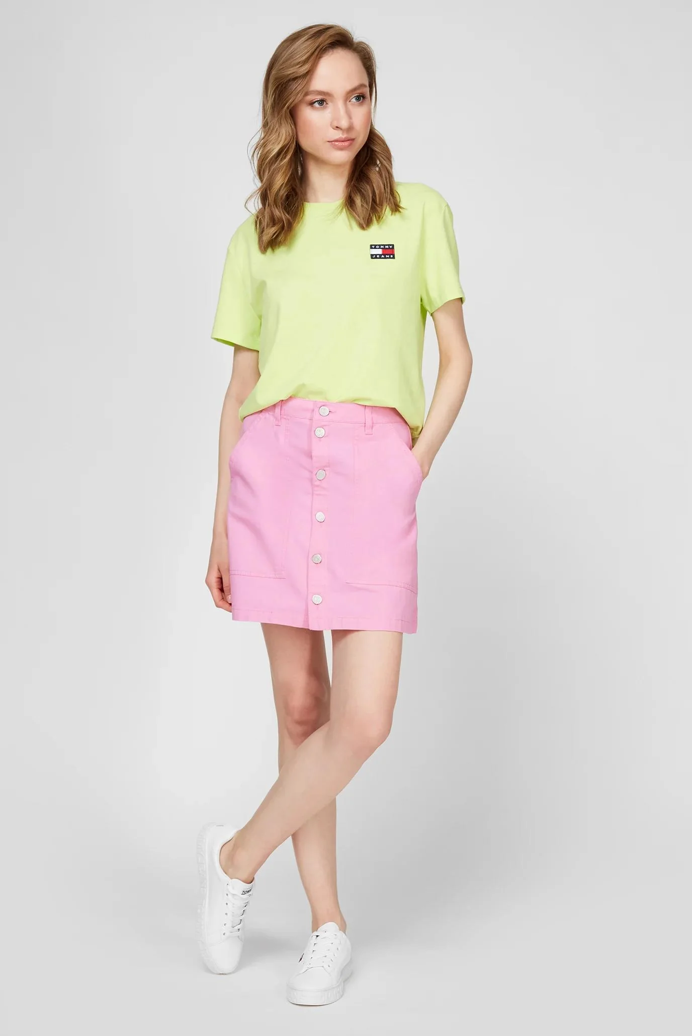 Tommy Hilfiger Jeans - badge button through skirt regular fit - women - Image 6