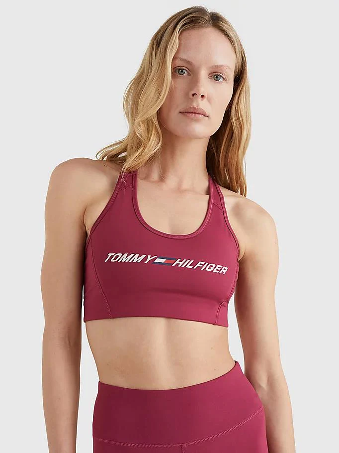 Tommy Hilfiger - Women's Sport Medium Support Logo Bra - Image 22