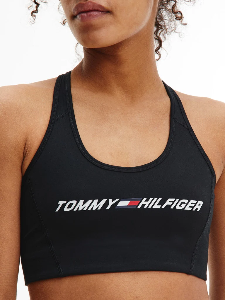 Tommy Hilfiger - Women's Sport Medium Support Logo Bra - Image 5