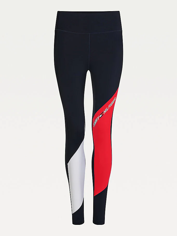 Tommy hilfiger - sport moisture wicking colour-blocked leggings - women - Image 3