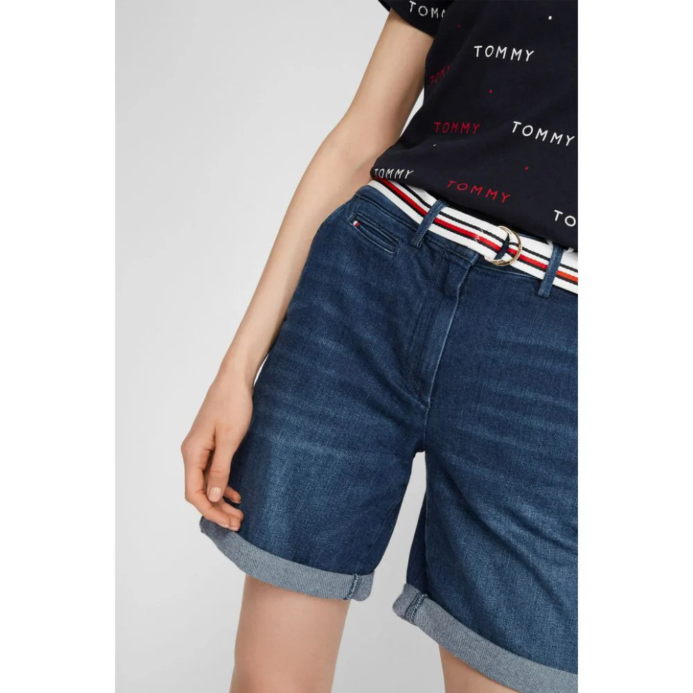 Tommy Hilfiger - Denim Medium Rise Bermuda Shorts - Image 3