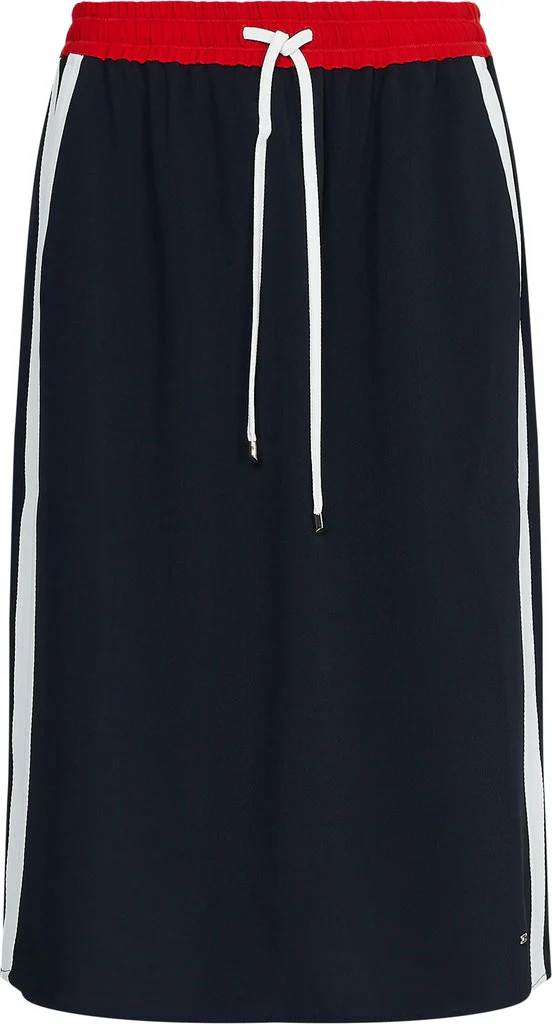 Tommy hilfiger - fluid twill knee skirt - women - Image 4