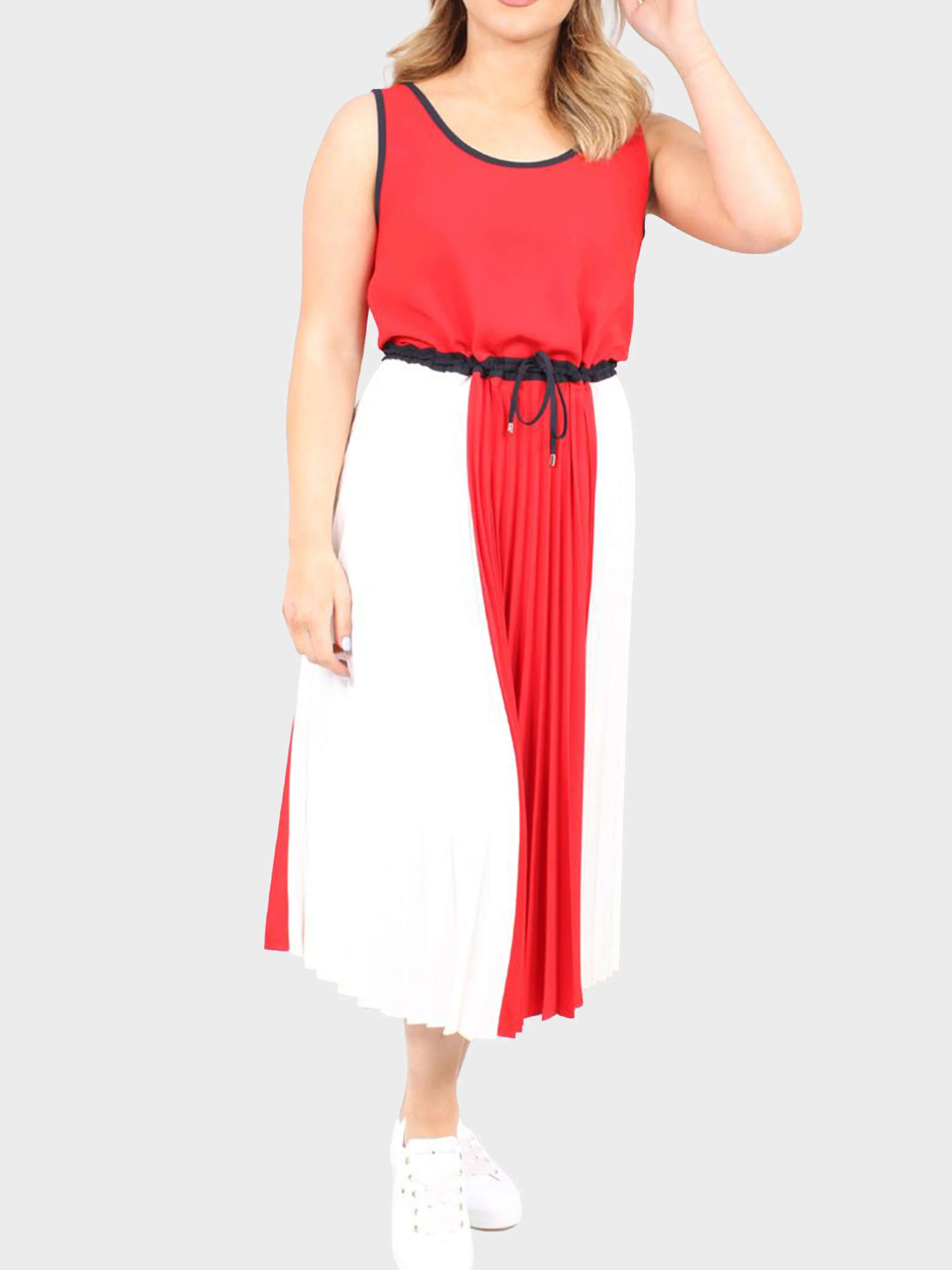 Tommy Hilfiger - Women's Sleeveless Pleated Dress - Image 2