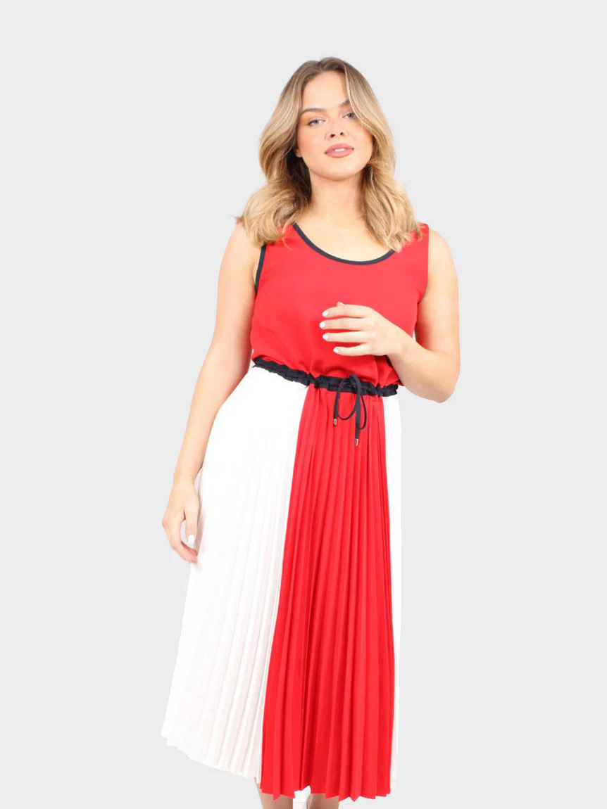 Tommy Hilfiger - Women's Sleeveless Pleated Dress - Image 3