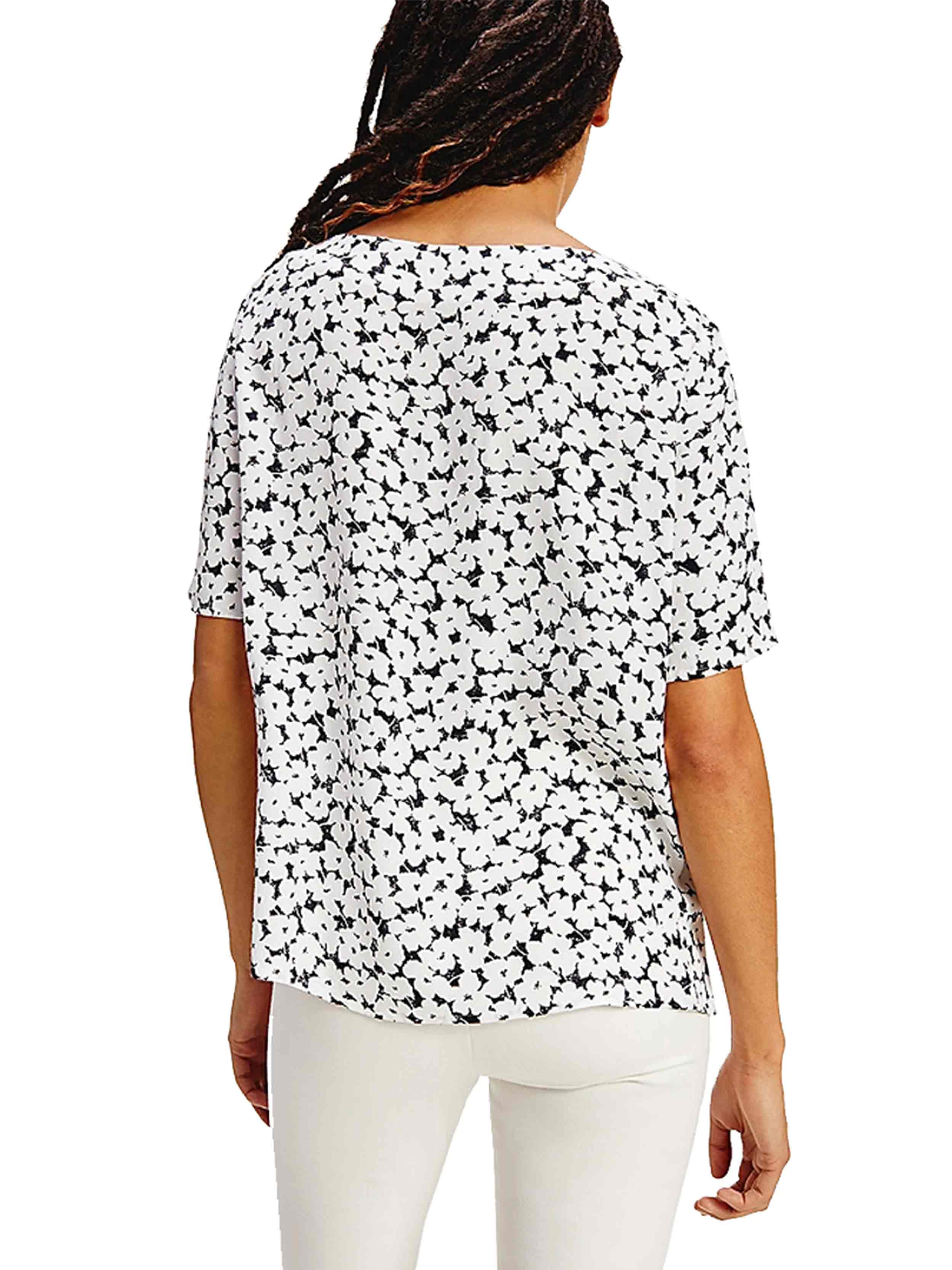 Tommy Hilfiger - Women's Viscose Crepe Floral Print Blouse - Image 3