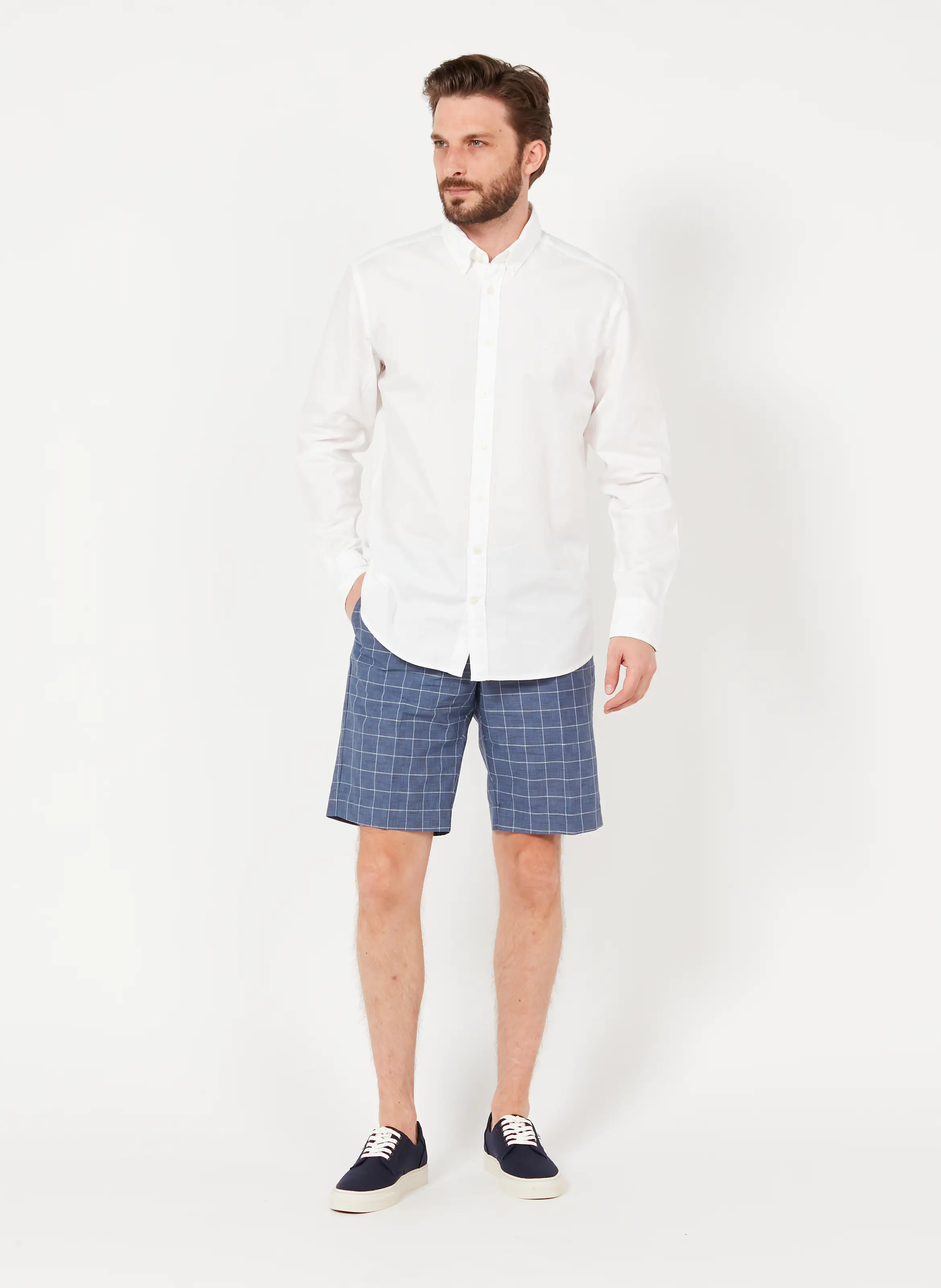 Hackett London - Men's Cotton Linnen Shorts - Image 2